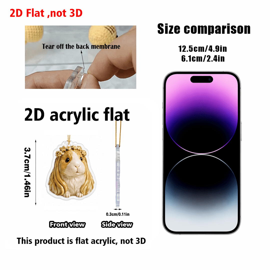 Chomik Kalendarz Adwentowy 2D – 24 Akrylowe Zawieszki