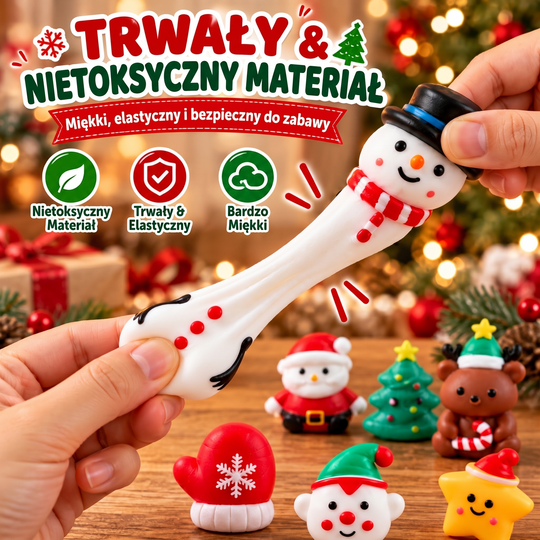 Świąteczny kalendarz adwentowy Squishy – 24 tajemnicze zabawki Squishy (3+ lata)