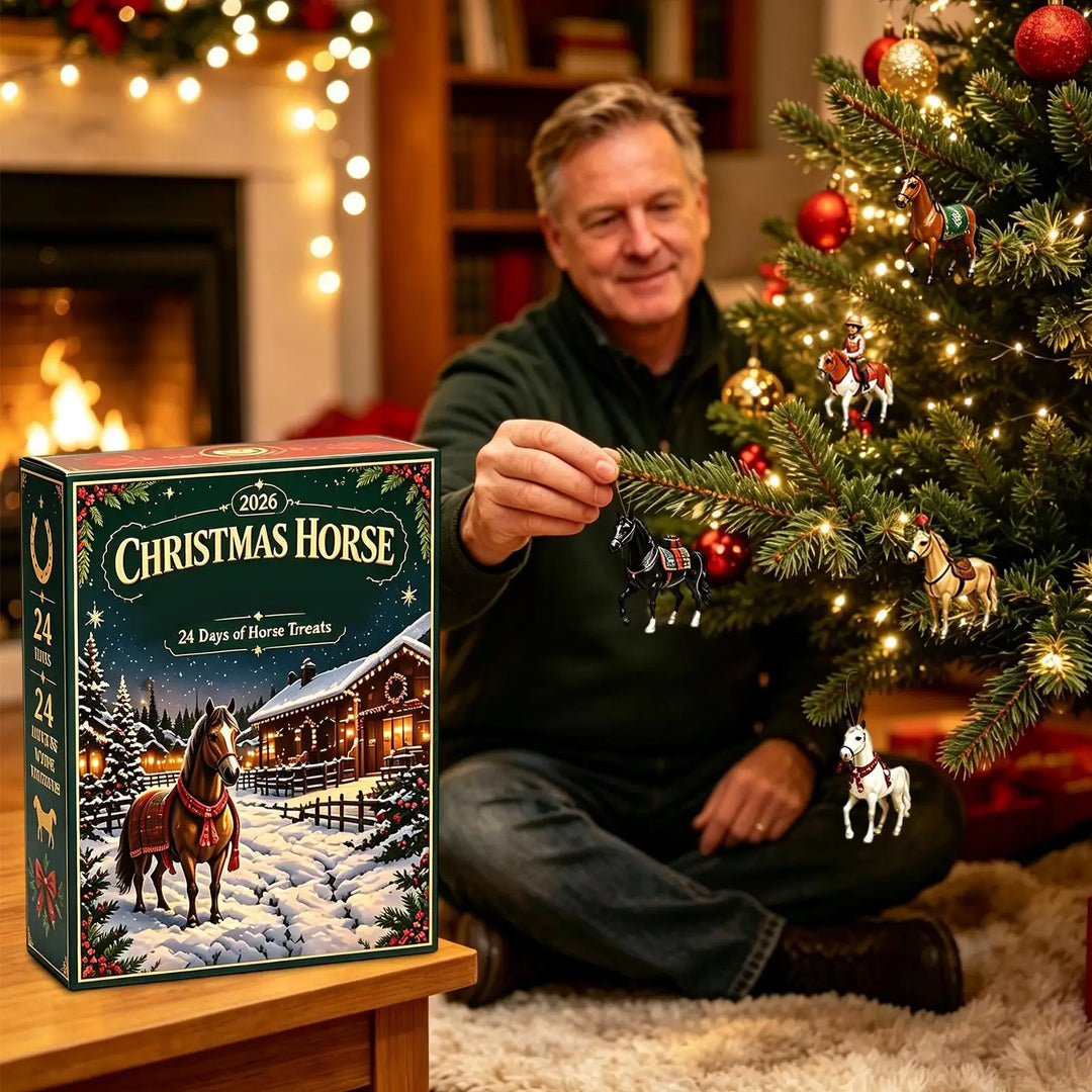 Nieuwe Paard Adventskalender 2026 24 Dagen Kerstboomdecoratie Kerstdoos Kerstfeest Huisdecoratie Cadeauartikelen