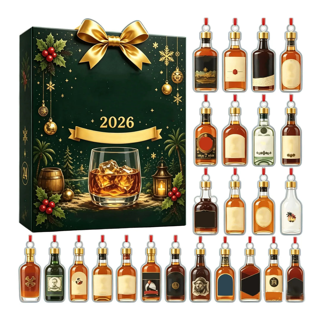2026 Mini Collectie Flessen Drankjes Countdown Kalender Verrassing Elke Dag Feestelijke Verjaardag Kerst Cadeaudoos voor Kerstfeest Cadeaus