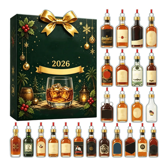 2026 Mini Collectie Flessen Drankjes Countdown Kalender Verrassing Elke Dag Feestelijke Verjaardag Kerst Cadeaudoos voor Kerstfeest Cadeaus