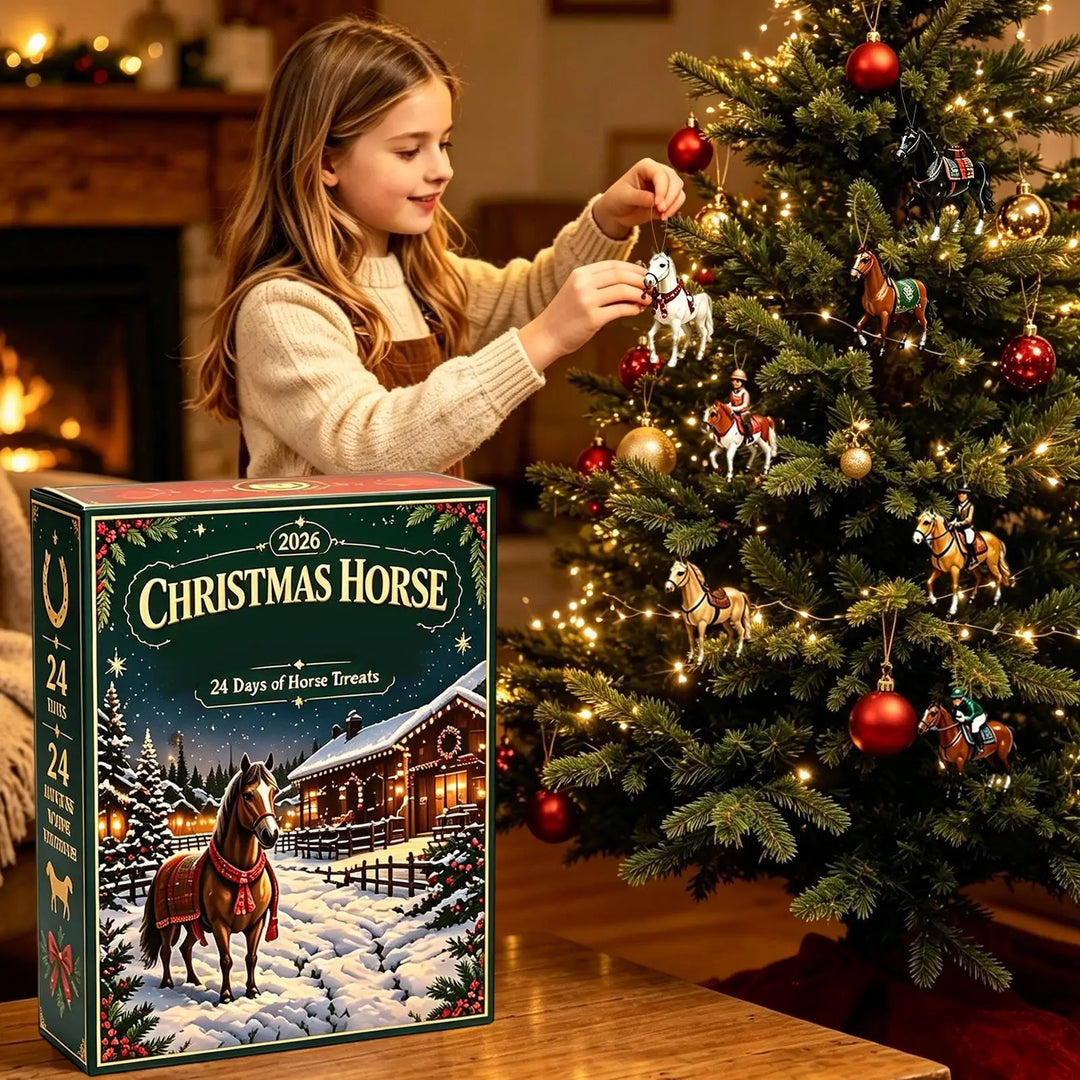 Nieuwe Paard Adventskalender 2026 24 Dagen Kerstboomdecoratie Kerstdoos Kerstfeest Huisdecoratie Cadeauartikelen