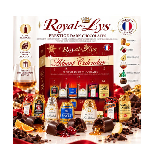 Kalendarz Adwentowy Royal des Lys – 24 Czekoladki Premium