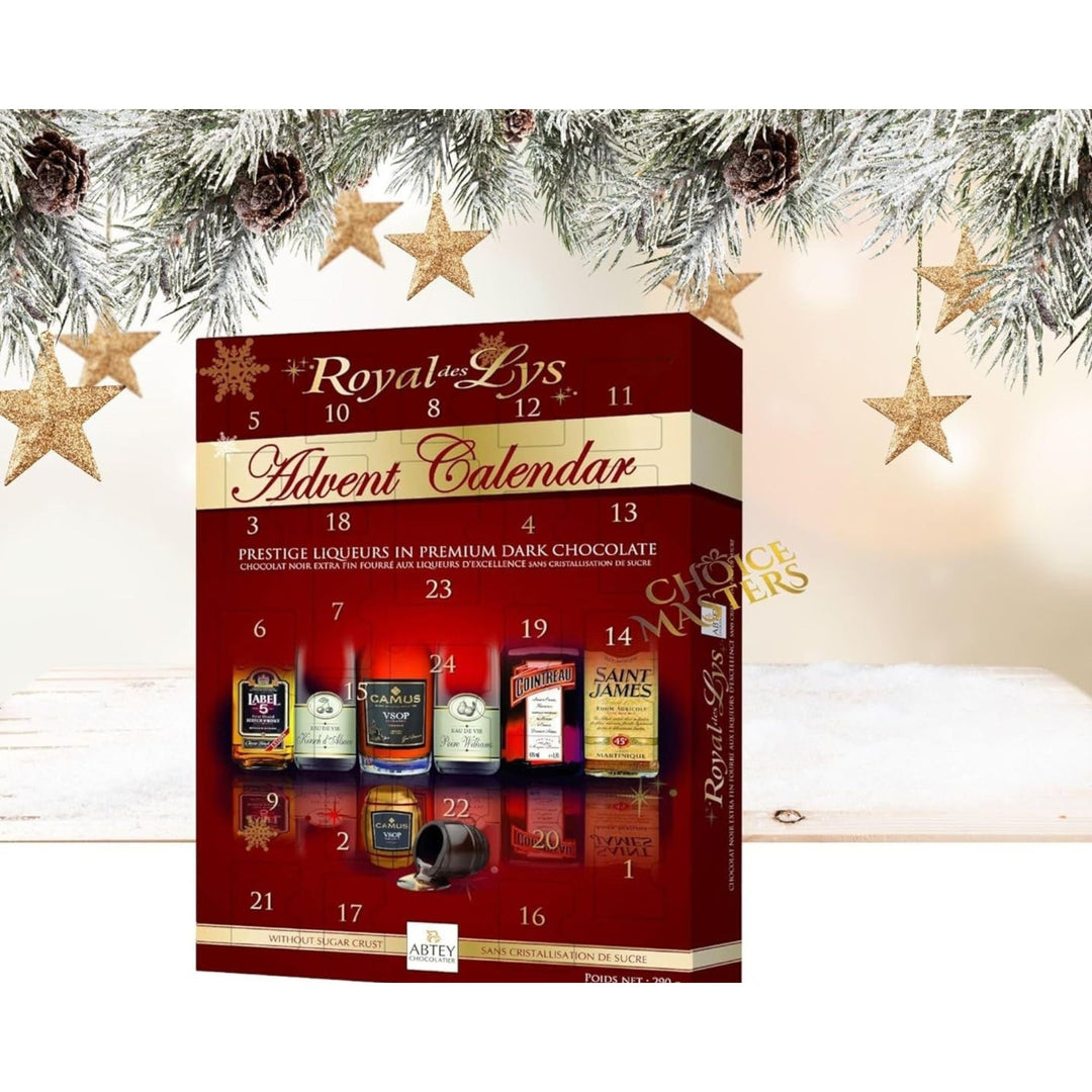 Kalendarz Adwentowy Royal des Lys – 24 Czekoladki Premium